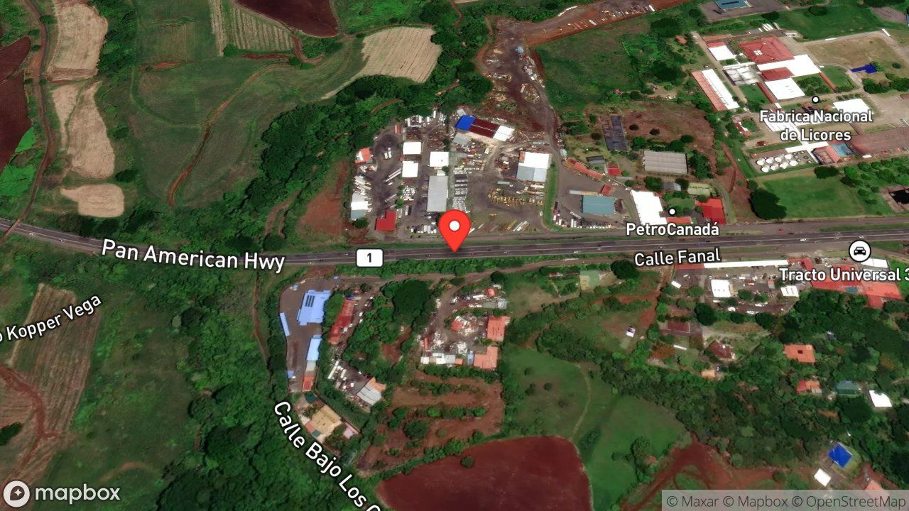 Mapa del incidente FUGA DE DIESEL