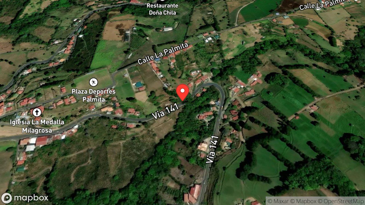 Mapa del incidente ESTACION DE ZARCERO REPORTA VUELCO DE VEHICULO PESADO