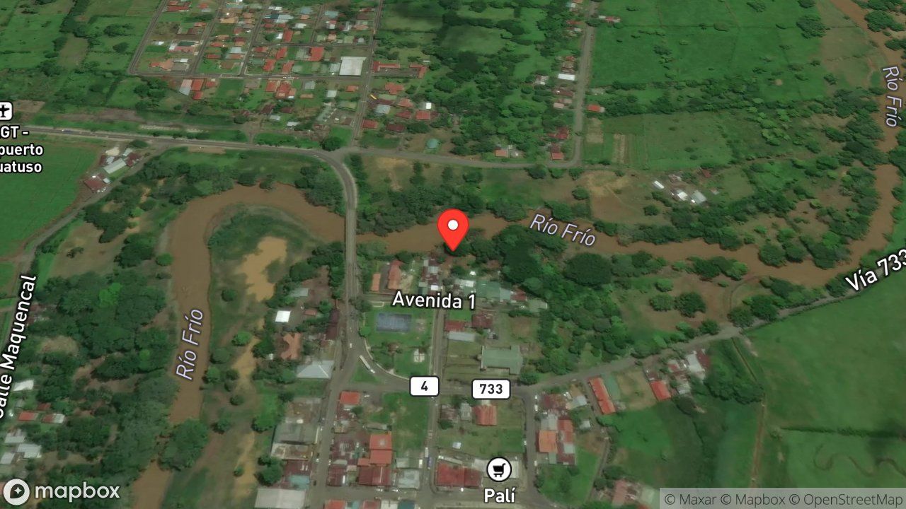 Mapa del incidente ESTACION DE REPORTA REVISION POR INUNDACION