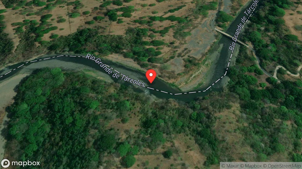 Mapa del incidente RESCATE DE MASCULINO EN EL CAUCE DE UN RIO