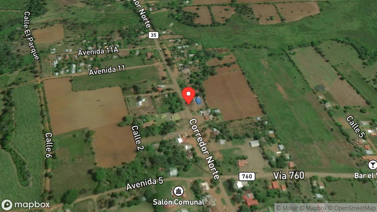 Mapa del incidente COLISION DE VEHICULOS CON PERSONAS PRENSADAS