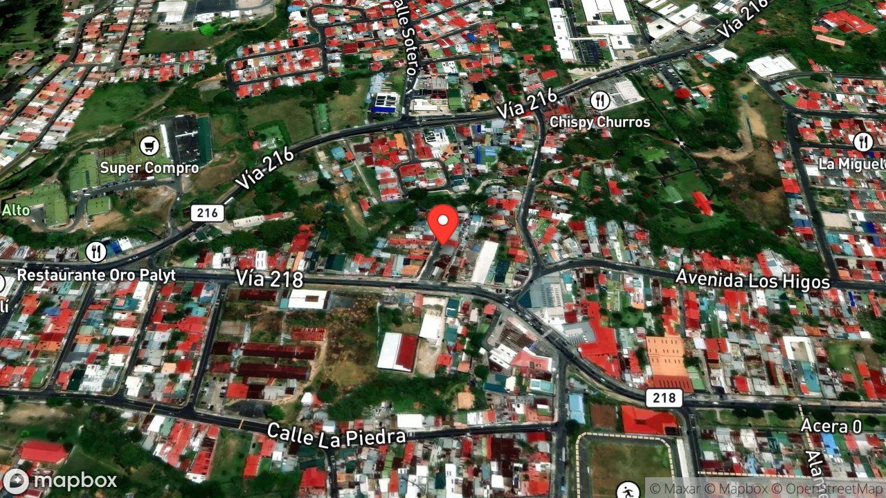 Mapa del incidente FUEGO EN VIVIENDA