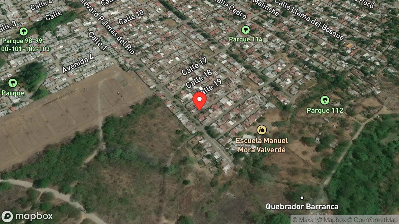 Mapa del incidente FUEGO EN VIVIENDA