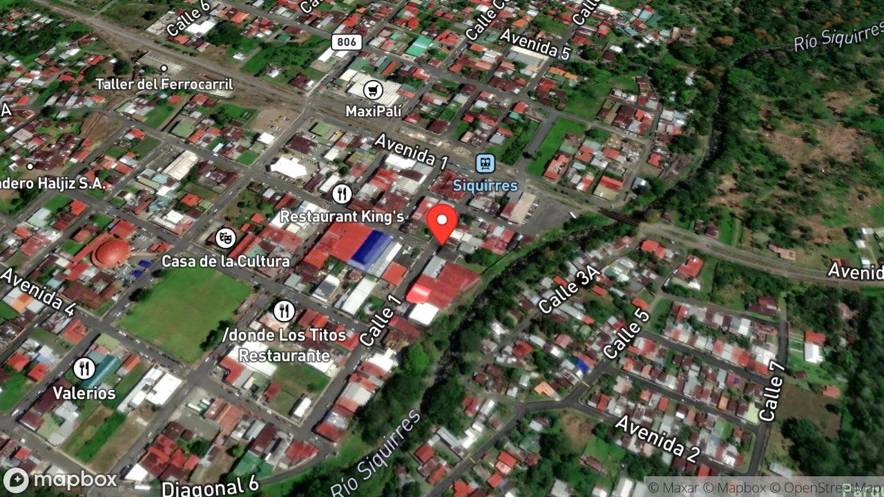 Mapa del incidente ESTACION DE SIQUIRRES REPORTA FUEGO EN ESTRUCTURA
