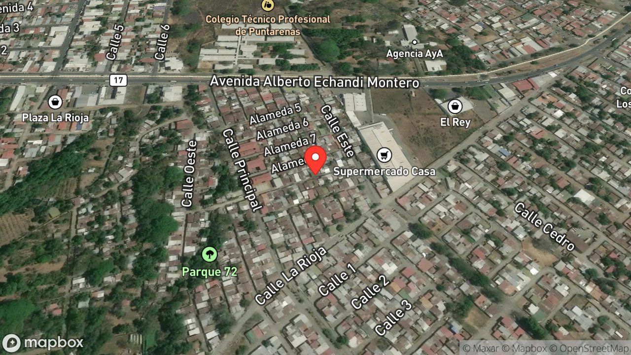 Mapa del incidente FUEGO EN VIVIENDA