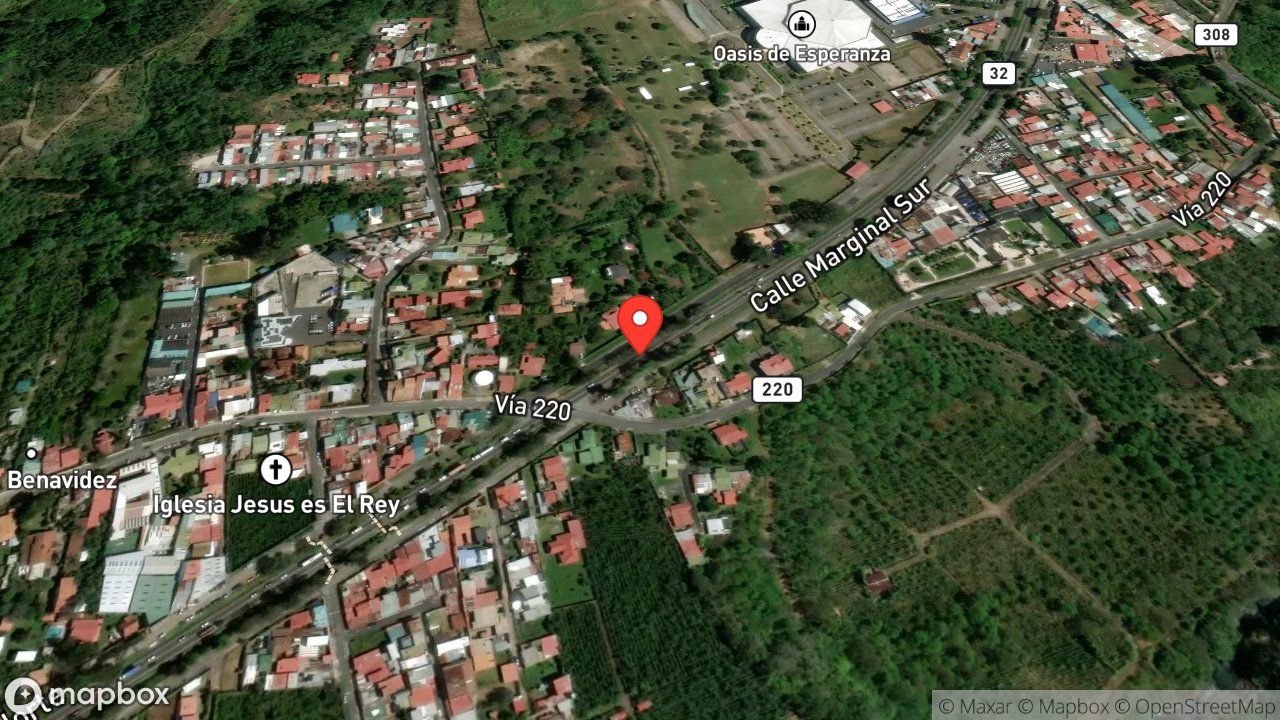 Mapa del incidente COLISION DE DOS VEHICULOS PESADOS