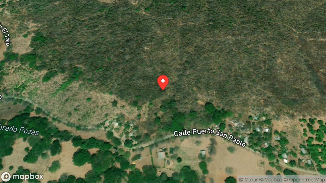 Mapa del incidente QUEMA DE CHARRAL CON AMENAZA