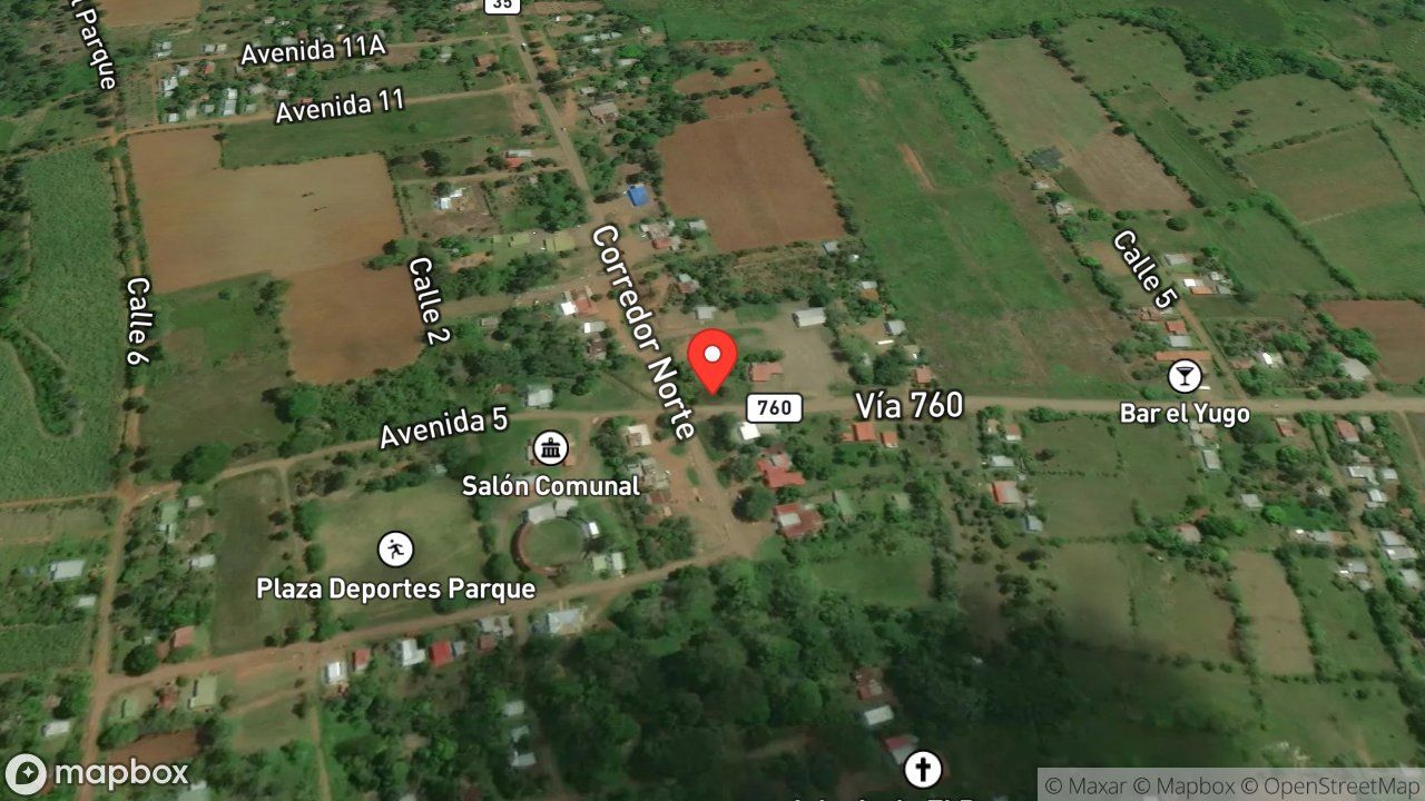 Mapa del incidente QUEMA DE CHARRAL CON AMENAZA