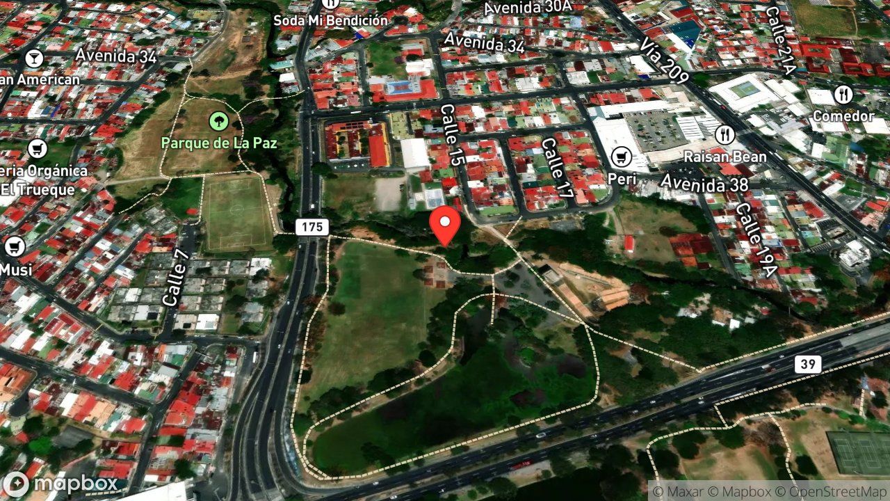 Mapa del incidente QUEMA DE BAMBU