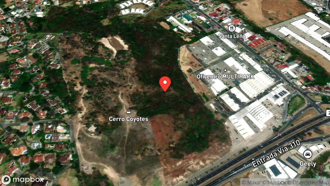 Mapa del incidente QUEMA DE CHARRAL CON AMENAZA