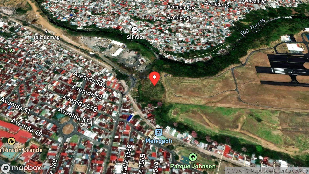 Mapa del incidente ESTACION AEROPUERTO TOBIAS BOLAÑOS REPORTA QUEMA DE CHARRAL