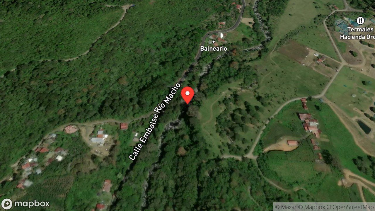 Mapa del incidente RESCATE DE PERSONAS ATRAPADAS EN UN RIO