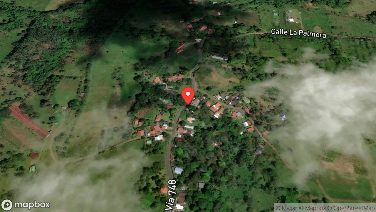 Mapa del incidente AMENAZA DE ANIMAL