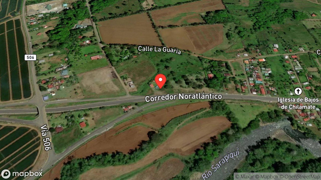 Mapa del incidente AMENAZA DE LAGARTO