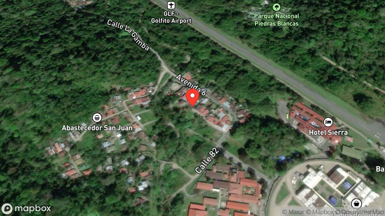 Mapa del incidente ESTACION DE GOLFITO REPORTA RESCATE ANIMAL