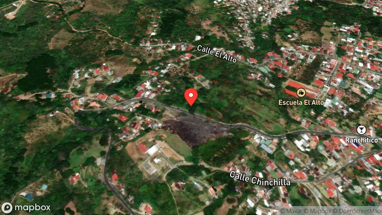 Mapa del incidente QUEMA DE CHARRAL