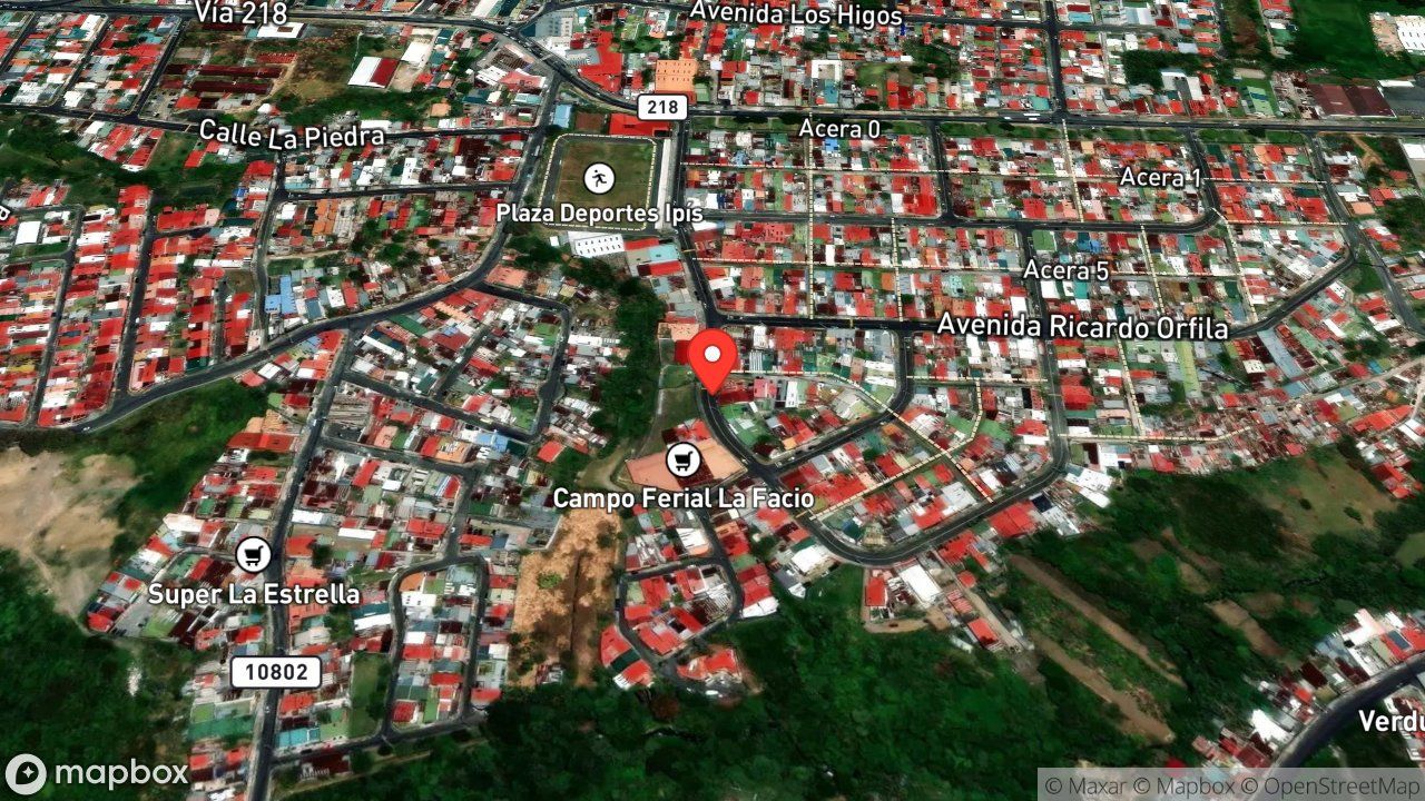 Mapa del incidente ESCAPE DE GAS LP