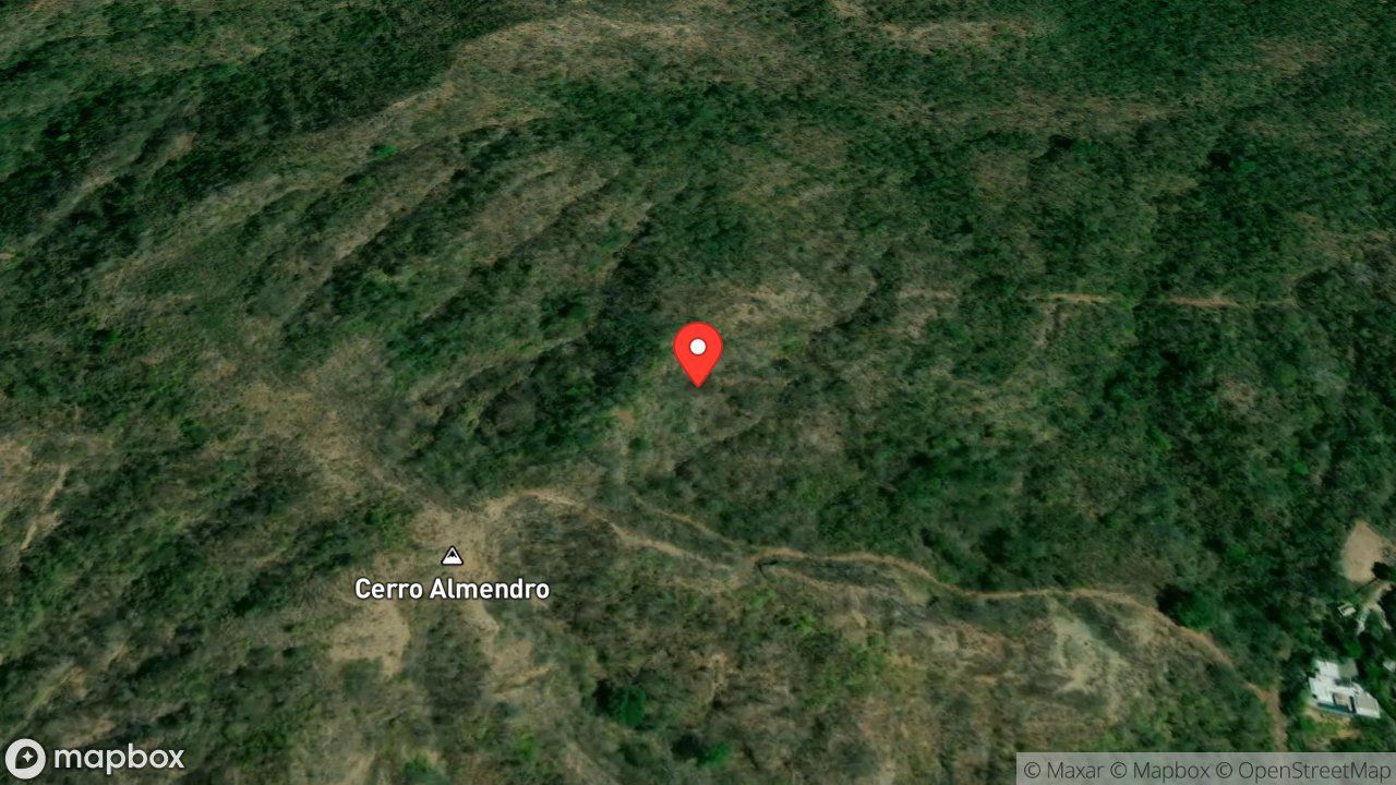 Mapa del incidente QUEMA DE CHARRAL