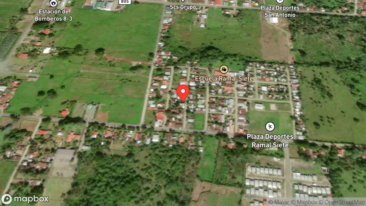 Mapa del incidente FUEGO EN VIVIENDA