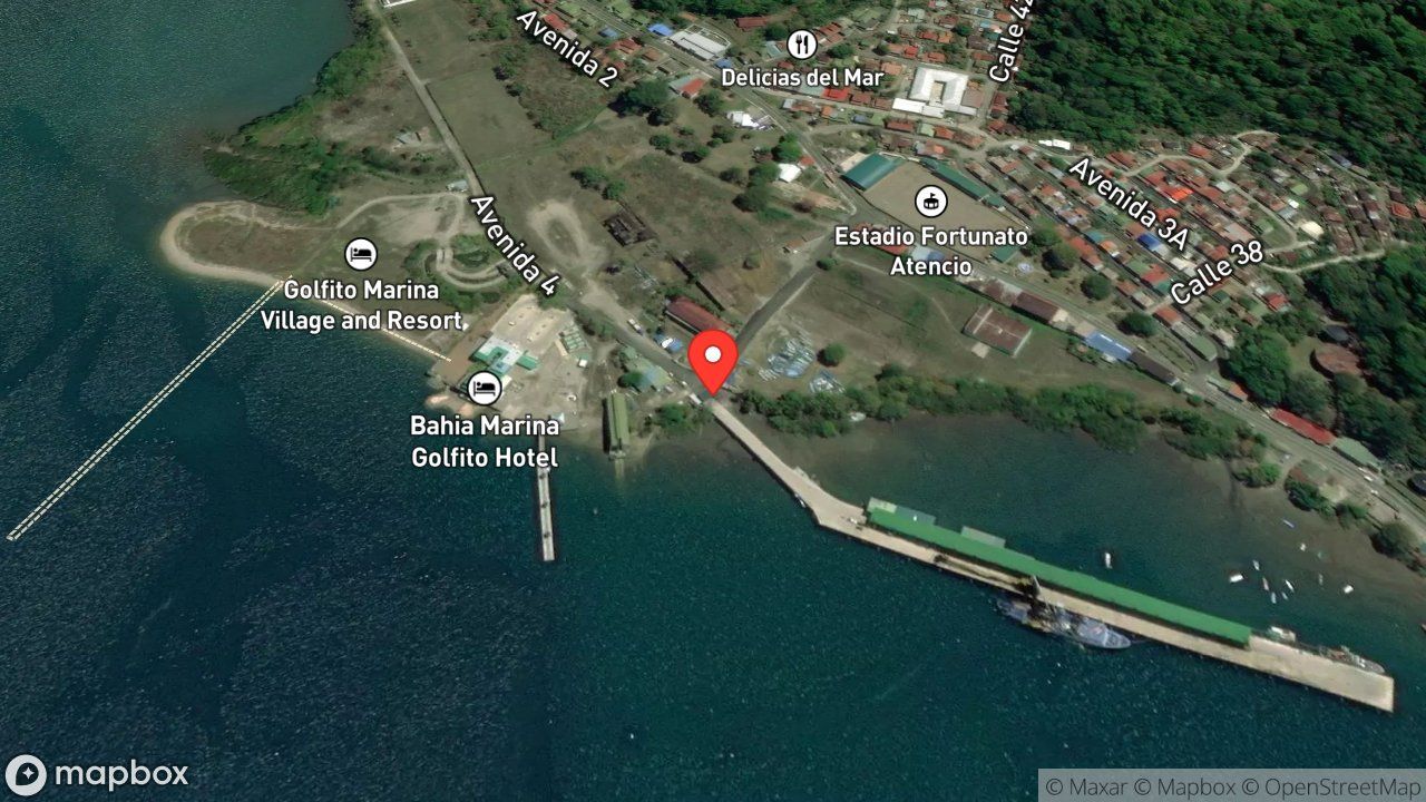 Mapa del incidente ESTACION DE GOLFITO REPORTA CORTO CIRUITO