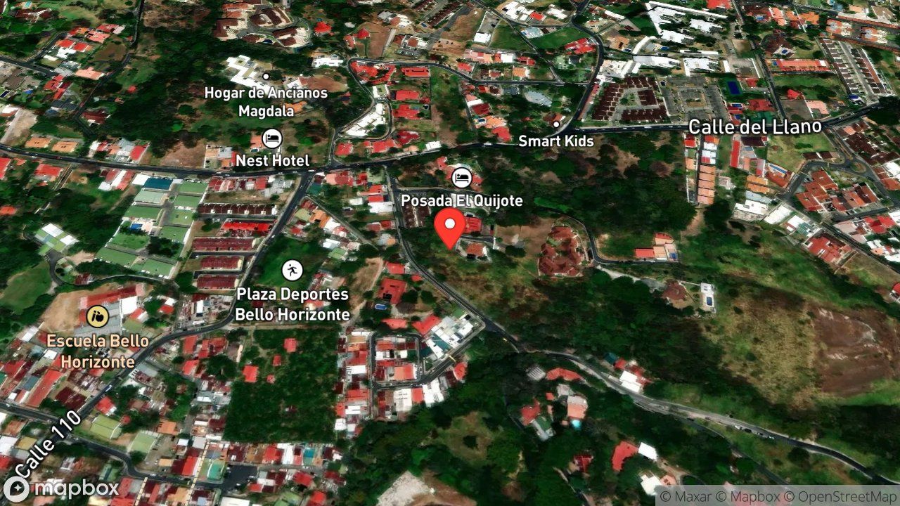 Mapa del incidente ESTACION DE ESCAZU REPORTA QUEMA DE CHARRAL CON AMENAZA