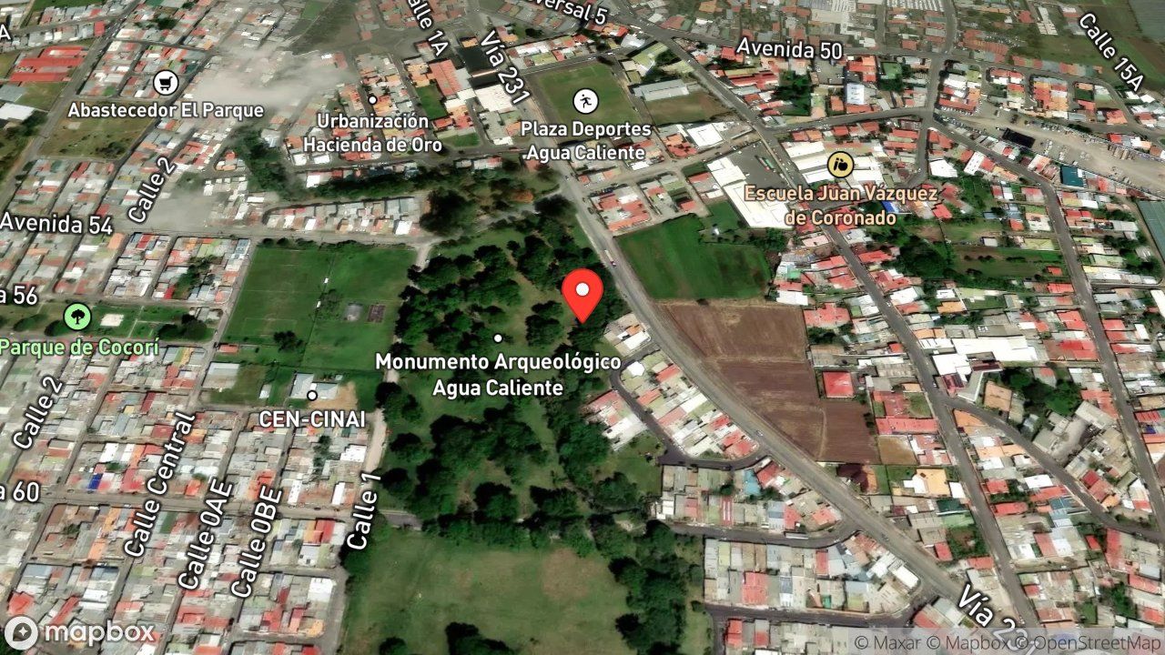 Mapa del incidente QUEMA DE CHARRAL CON AMENAZA A VIVIENDAS