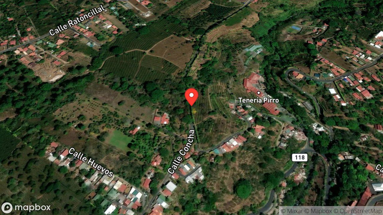 Mapa del incidente QUEMA DE CHARRAL