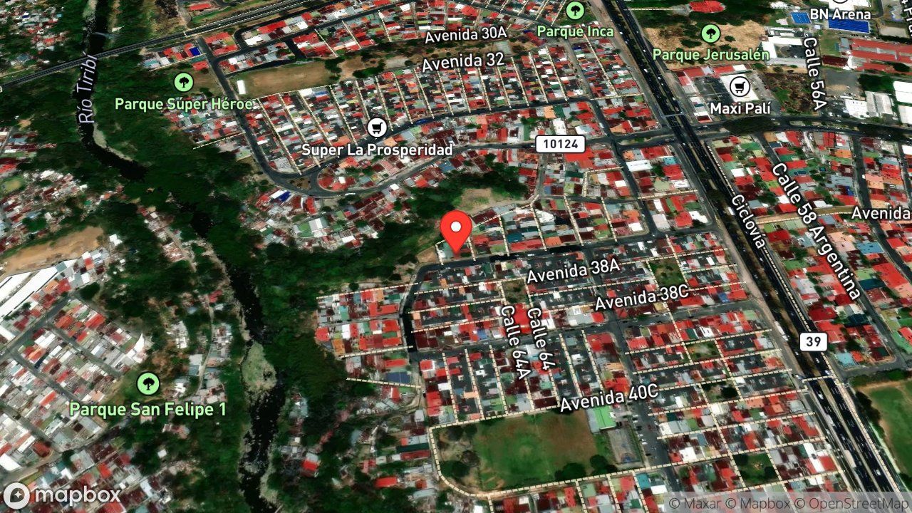 Mapa del incidente AMENAZA ANIMAL DENTRO DE VIVIENDA