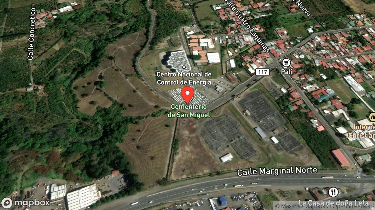 Mapa del incidente ENJAMBRE DE ABEJAS