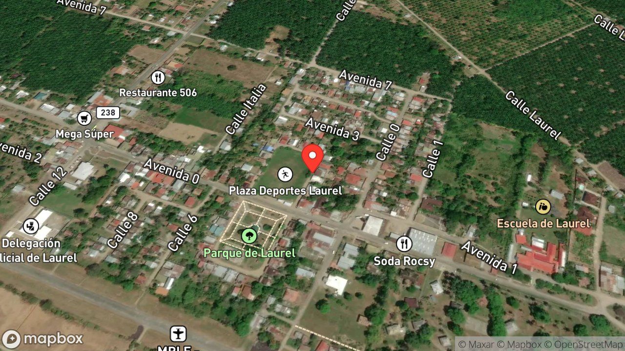 Mapa del incidente ENJAMBRE DE ABEJAS