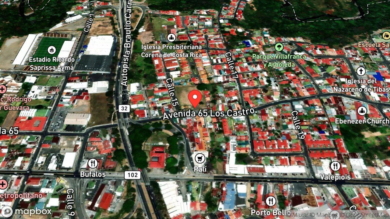 Mapa del incidente ENJAMBRE DE ABEJAS