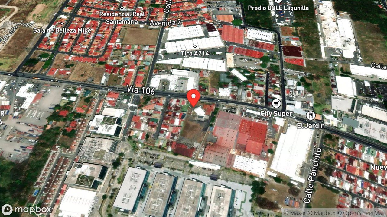 Mapa del incidente COLISION DE VEHICULO Y MOTOCICLETA