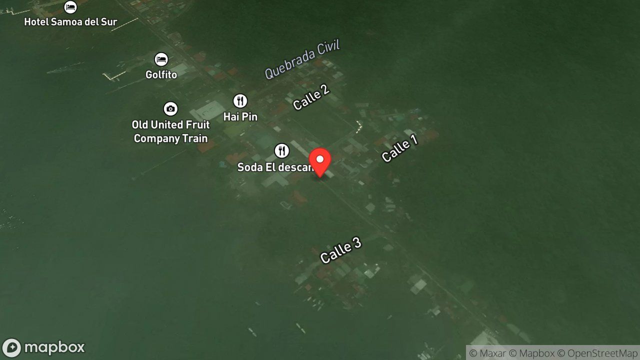 Mapa del incidente ESTACION DE GOLFITO REPORTA CORTO CIRCUITO