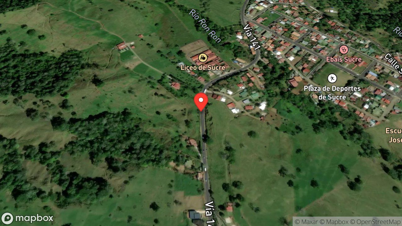 Mapa del incidente COLISION DE DOS VEHICULO PESADOS CON PERSONA PRENSADA