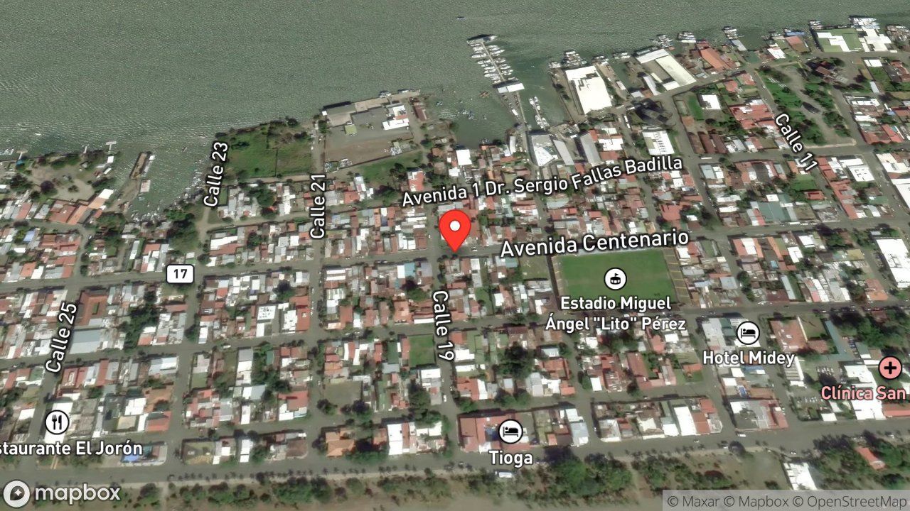 Mapa del incidente ESTACION DE PUNTARENAS REPORTA PROBLEMAS CON SERPIENTE