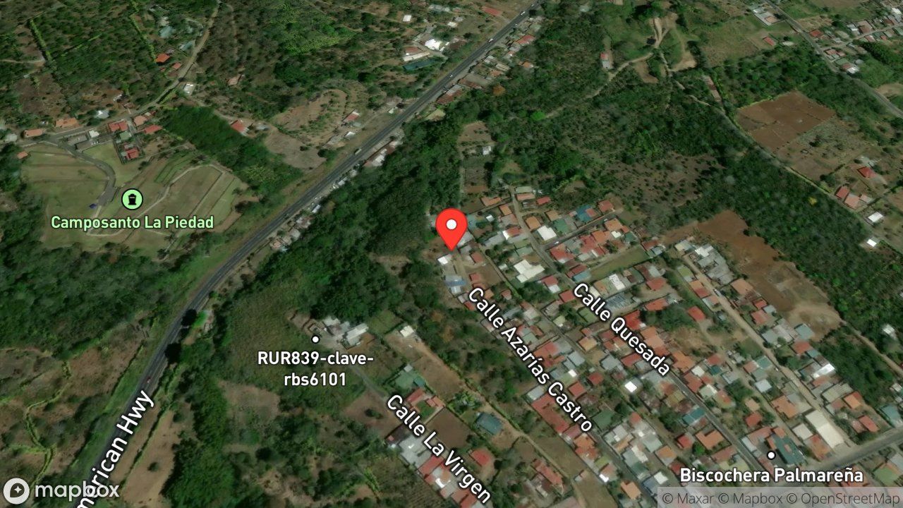 Mapa del incidente ESTACION DE PALMARES REPORTA SERPIENTE