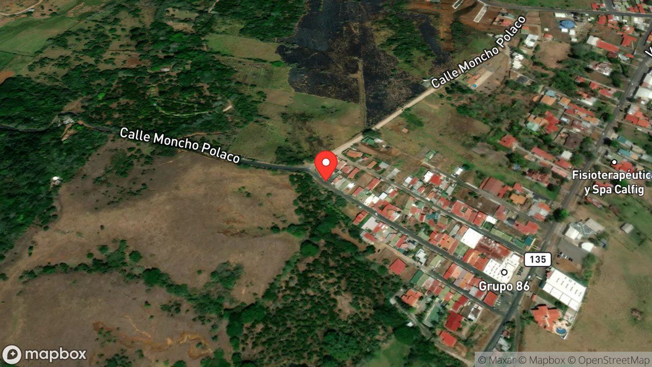 Mapa del incidente AMENAZA DE SERPIENTE