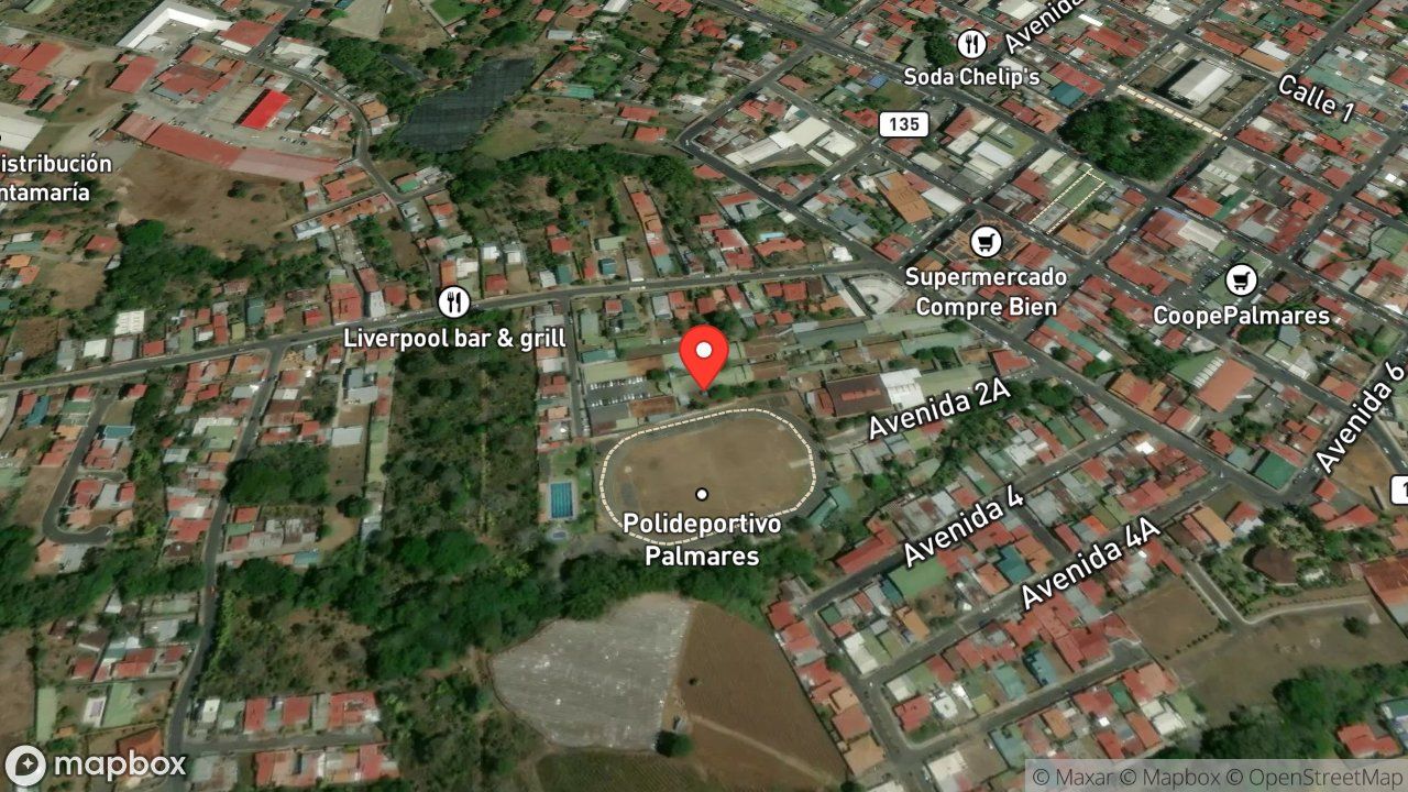 Mapa del incidente ESTACION DE PALMARES REPORTA PROBLEMAS DE CORTO CIRCUITO