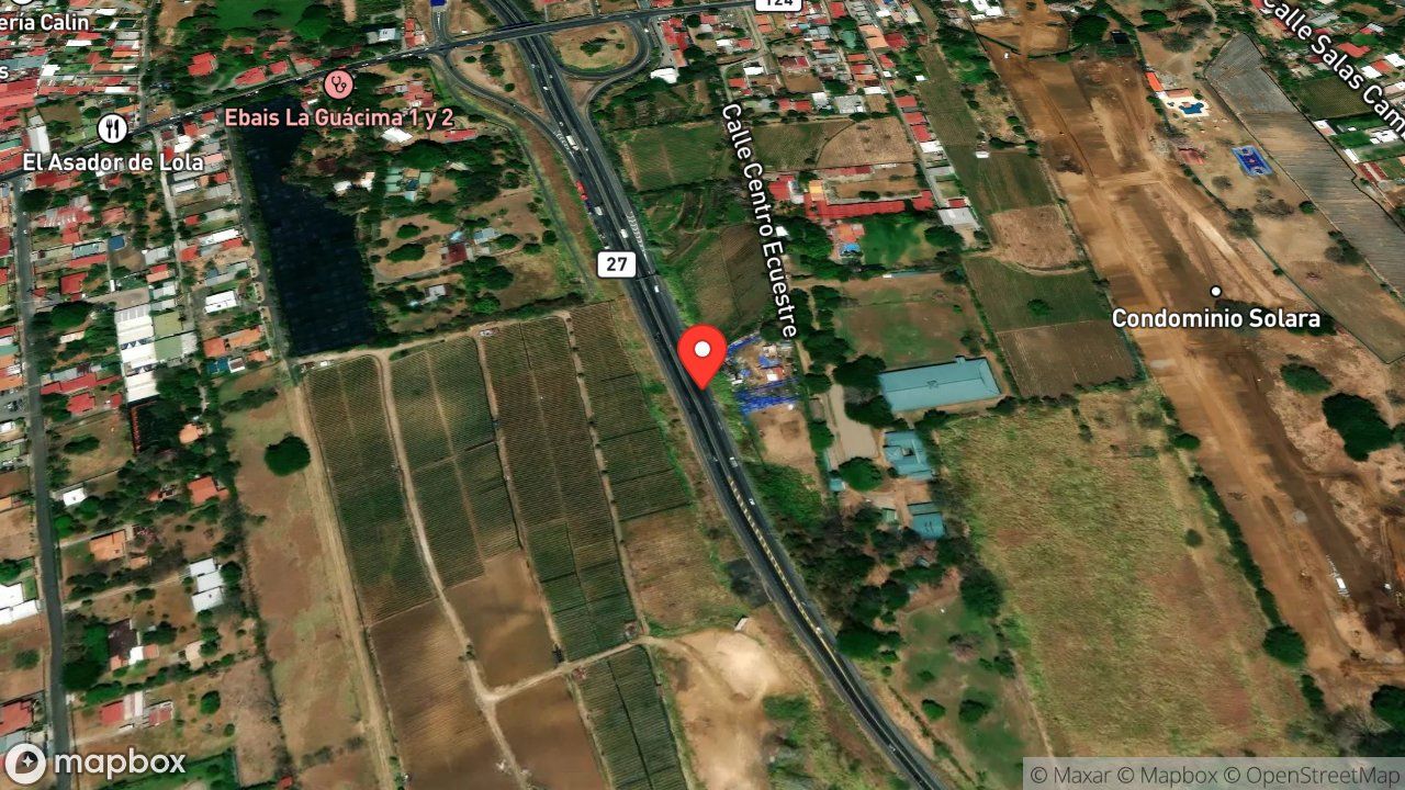 Mapa del incidente COLISION DE DOS VEHICULOS CON PERSONA ATRAPADA