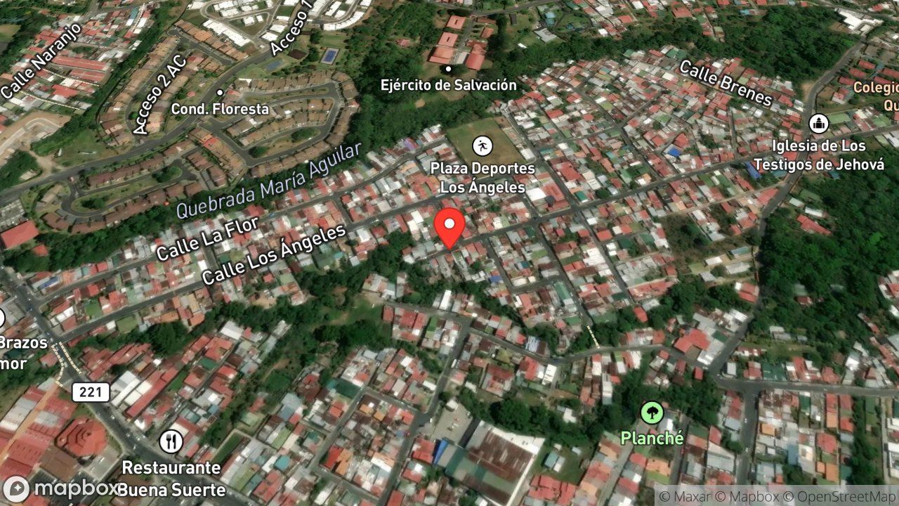 Mapa del incidente ESCAPE DE GAS LP