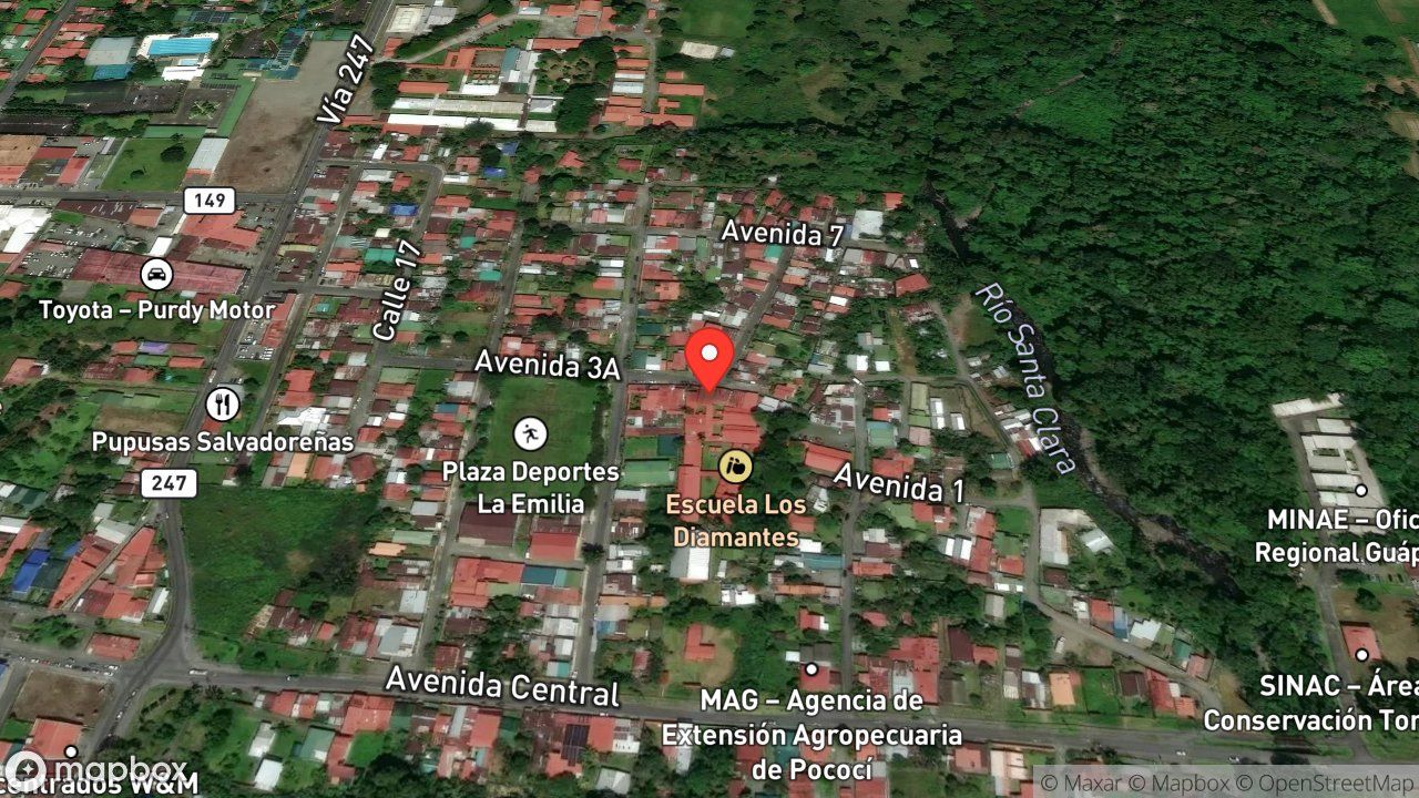 Mapa del incidente ESTACION DE GUAPILES REPORTA ABEJAS