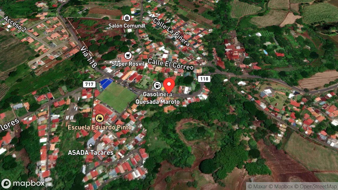 Mapa del incidente ESTACION DE GRECIA REPORTA DEFLAGACION DE UN CILINDRO DE 25 LIBRAS