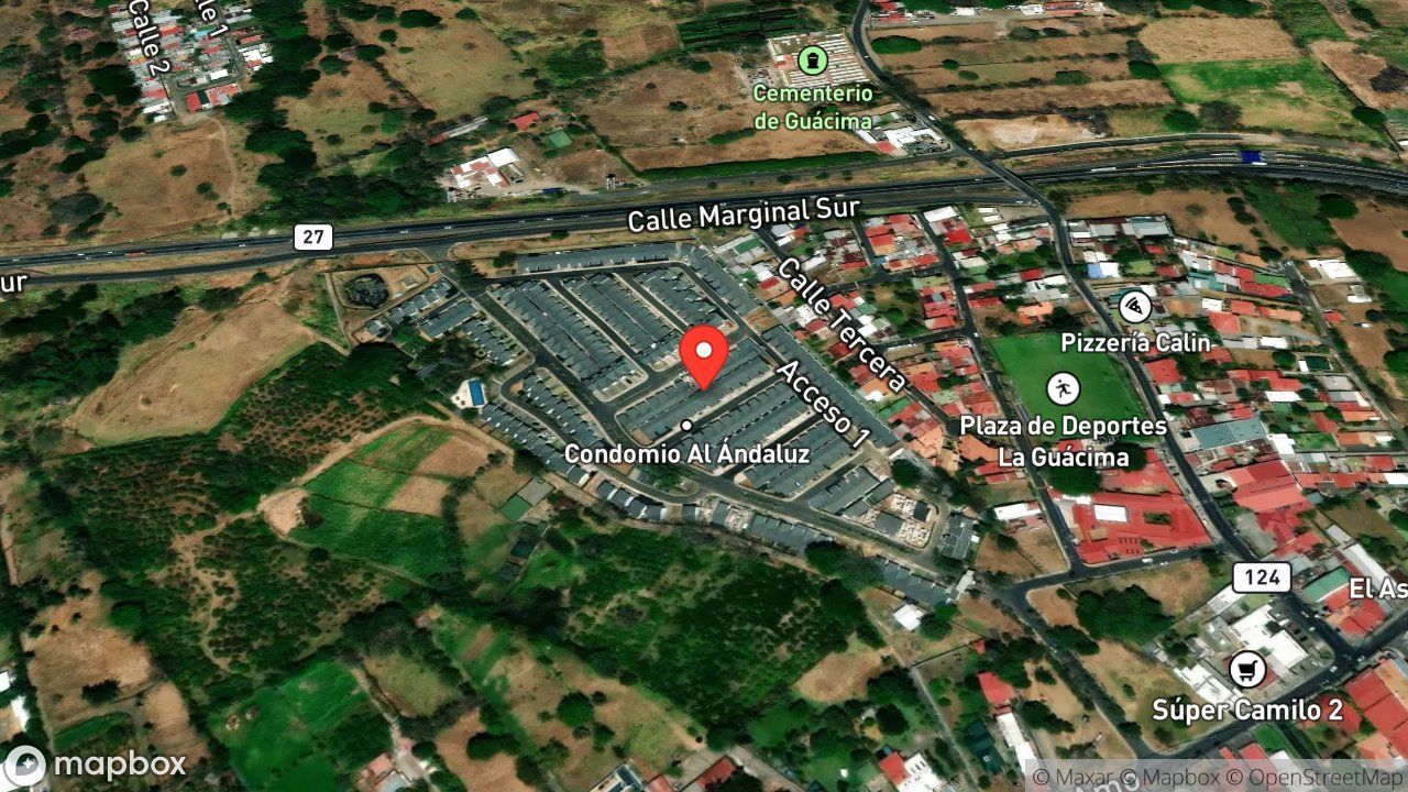 Mapa del incidente ENJAMBRE DE ABEJAS