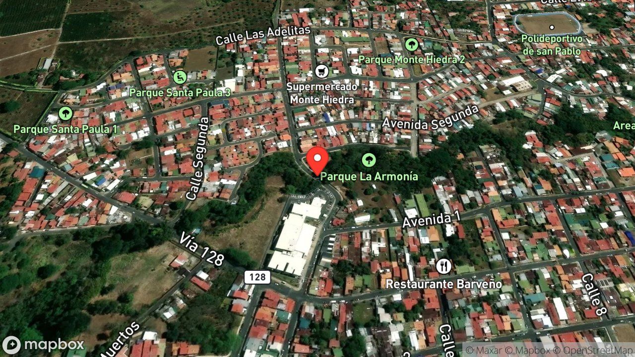 Mapa del incidente SERPIENTE EN UN PUENTE